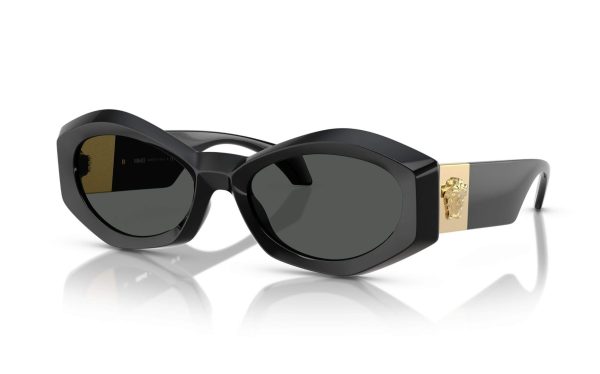 Versace Sunglasses VE 4466-U GB1/87 Lens Size 54 Frame Shape Oval Lens Color Gray for Women