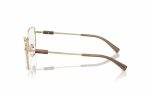 Armani Exchange Eyeglasses AX 1067 6110 lens size 54 frame shape cat eye frame color Gold for women