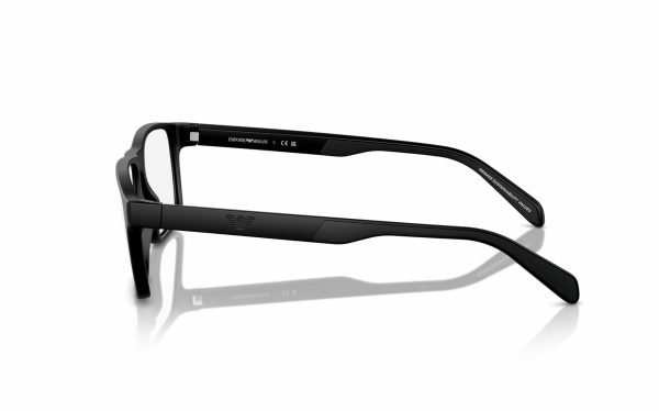 Emporio Armani Eyeglasses EA 3233 5001, lens size 54 and 56, frame shape rectangular for men and women