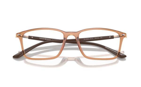 Emporio Armani Eyeglasses EA 3237 6110, lens size 53, frame shape rectangle for men and women