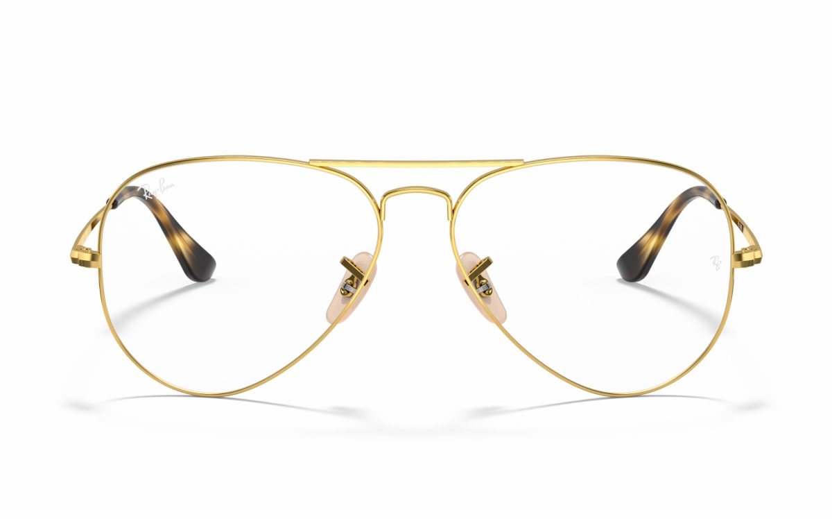 نظارة طبية راي بان افياتور RX 6489 2500 حجم العدسة 55 و 58 شكل الاطار افياتور لون الاطار ذهبي للجنسين