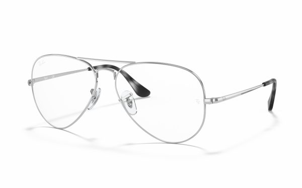 Ray-Ban Aviator Eyeglasses RX 6489 2501 Lens Size 55 and 58 Frame Shape Aviator Frame Color Silver for Unisex