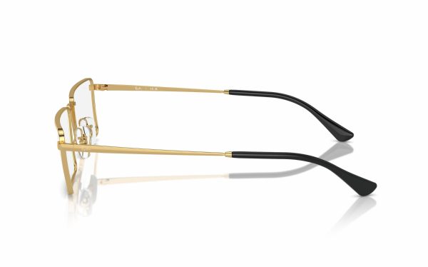 نظارة طبية راي بان ايمي RX 6541 2500 حجم العدسة 56 و 58 شكل الاطار مستطيل لون الاطار ذهبي للجنسين