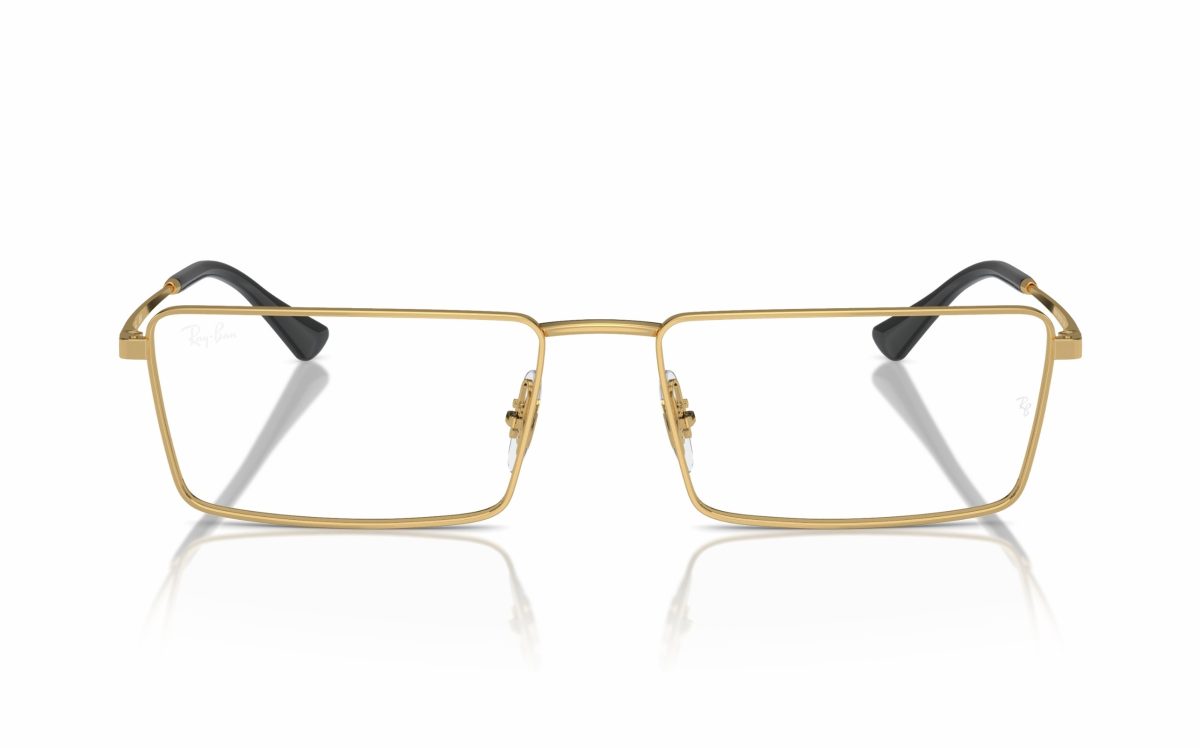 Ray-Ban EMY Eyeglasses RX 6541 2500 Lens size 56 and 58 Frame shape rectangular Frame color Gold for Unisex