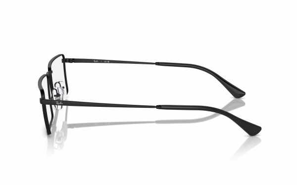 Ray-Ban EMY Eyeglasses RX 6541 2503 lens size 56 and 58 frame shape rectangular frame color black for Unisex