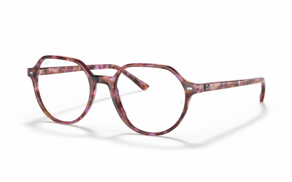 Ray-Ban Thalia Eyeglasses RX 5395 8175 Lens Size 49 and 51 Frame Shape Round Frame Color Havana Purple for Unisex
