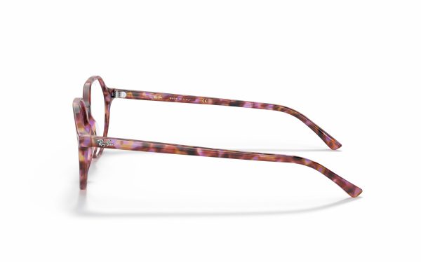 Ray-Ban Thalia Eyeglasses RX 5395 8175 Lens Size 49 and 51 Frame Shape Round Frame Color Havana Purple for Unisex