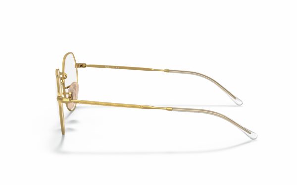 نظارة طبية راي بان جاك RX 6465 2890 حجم العدسة 49 و 51 شكل الاطار دائري لون الاطار ذهبي للجنسين