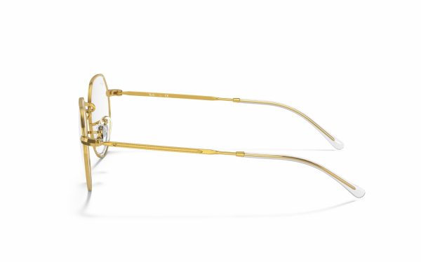 نظارة طبية راي بان جاك RX 6465 3086 حجم العدسة 49 و 51 شكل الاطار دائري لون الاطار ذهبي للجنسين