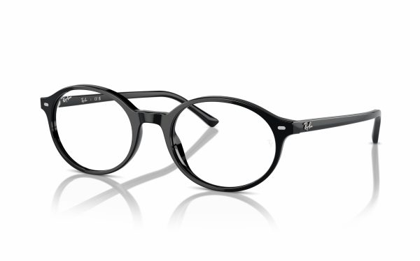 Ray-Ban German Black Eyeglasses RX 5429 2000 lens size 51 and 53 frame shape oval for Unisex