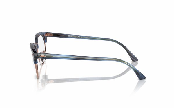 Ray-Ban Clubmaster Eyeglasses RX 5154 8374 lens size 51 and 53 square frame shape for Unisex