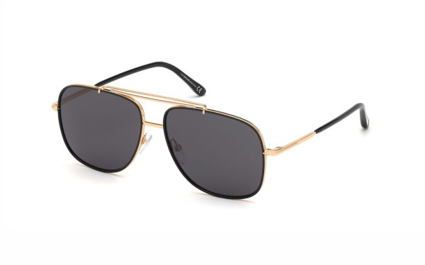 Tom Ford Benton Sunglasses FT069330A58 Lens Size 58 Square Frame Shape Lens Color Gray for Men