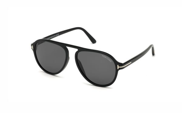 Tom Ford Tony Sunglasses FT075601A57 Lens Size 57 Frame Shape Aviator Lens Color Gray for Men
