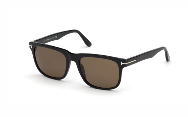 Tom Ford Stephenson Sunglasses FT077501H56 Lens Size 56 Frame Shape Square Lens Color Brown Polarized for Men