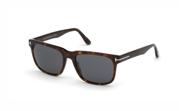 Tom Ford Stephenson Sunglasses FT077552A56 Lens Size 56 Square Frame Shape Lens Color Gray for Men