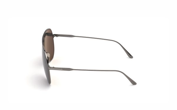 Tom Ford Alec Sunglasses FT082412C62 Lens Size 62 Frame Shape Aviator Lens Color Gray for Men
