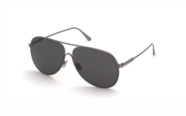 Tom Ford Alec Sunglasses FT082412C62 Lens Size 62 Frame Shape Aviator Lens Color Gray for Men