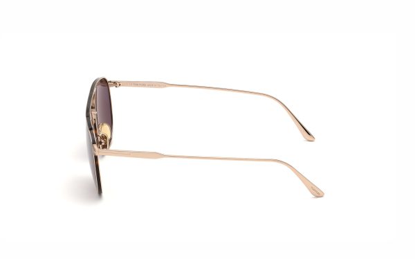 Tom Ford Jake Sunglasses FT082728E56 Lens Size 56 Frame Shape Aviator Lens Color Brown for Men