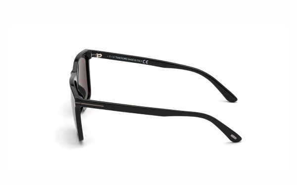 Tom Ford Fletcher Sunglasses FT0832-N01A57 Lens Size 57 Square Frame Shape Lens Color Gray for Men