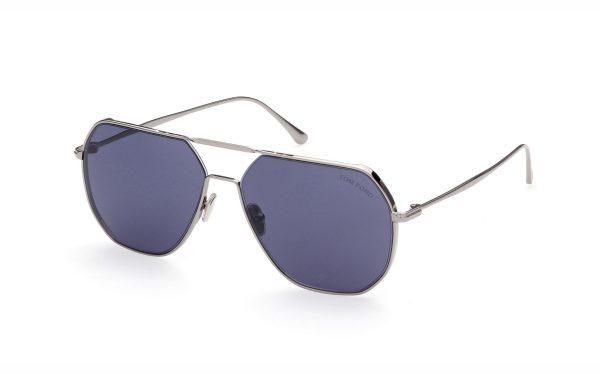 Tom Ford Gilles-02 Sunglasses FT085214V59 Lens Size 59 Frame Shape Aviator Lens Color Blue for Men
