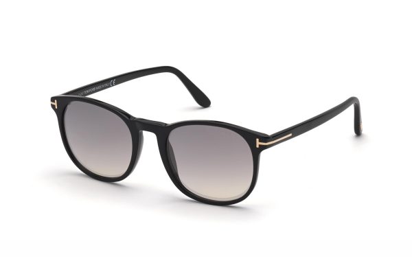 Tom Ford Ansel Sunglasses FT085801C53 Lens Size 53 Frame Shape Round Lens Color Gray for Men