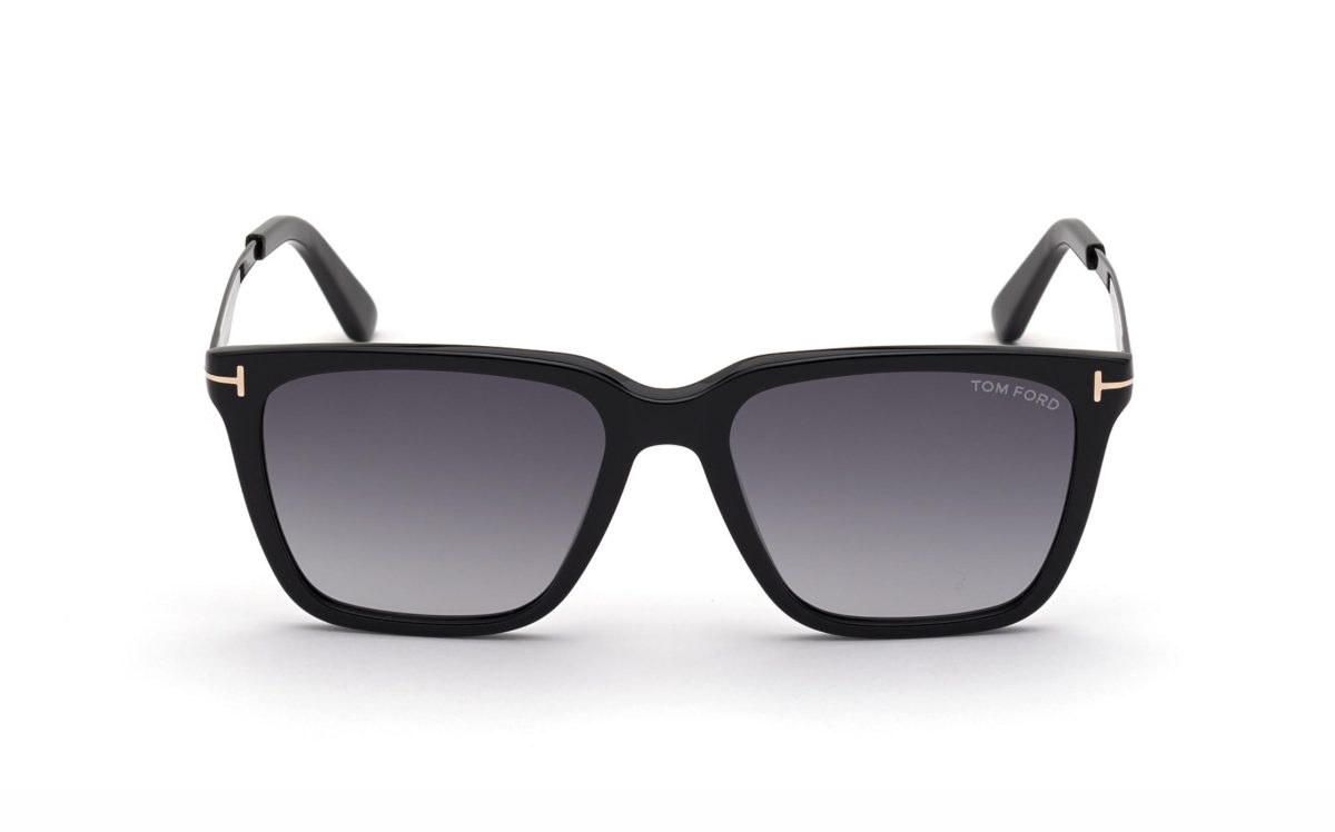 Tom Ford Garrett Sunglasses FT086201B54 Lens Size 54 Square Frame Shape Lens Color Gray for Men
