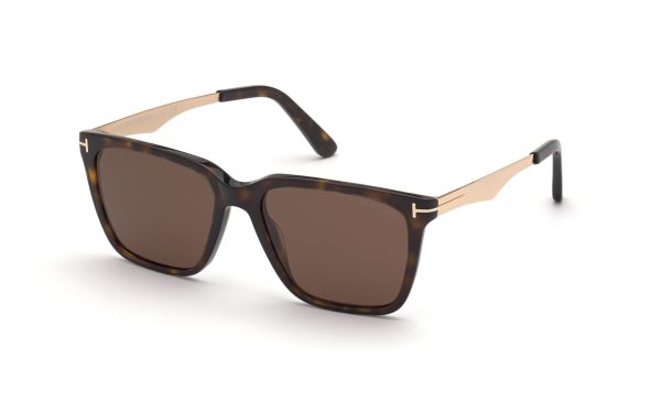 Tom Ford Garrett Sunglasses FT086252E54 Lens Size 54 Frame Shape Square Lens Color Brown for Men