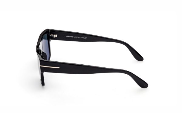 Tom Ford Dunning-02 Sunglasses FT090701V55 Lens Size 55 Frame Shape Rectangle Lens Color Blue for Men
