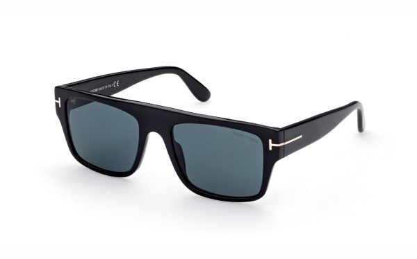Tom Ford Dunning-02 Sunglasses FT090701V55 Lens Size 55 Frame Shape Rectangle Lens Color Blue for Men