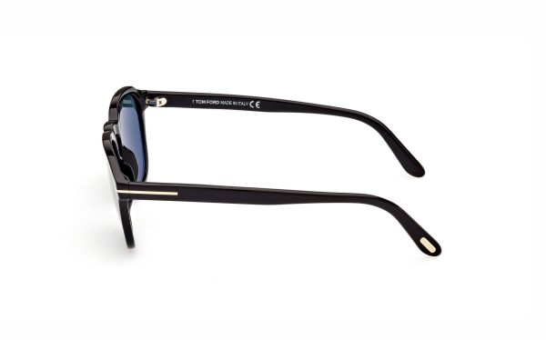 Tom Ford Avery Sunglasses FT093101V52 Lens Size 52 Frame Shape Round Lens Color Blue for Men