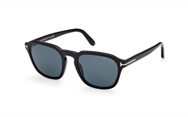 Tom Ford Avery Sunglasses FT093101V52 Lens Size 52 Frame Shape Round Lens Color Blue for Men