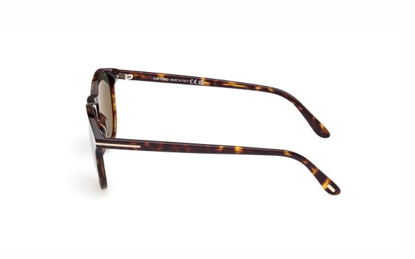 Tom Ford Lewis Sunglasses FT109752N53 Lens Size 53 Frame Shape Round Lens Color Green for Men