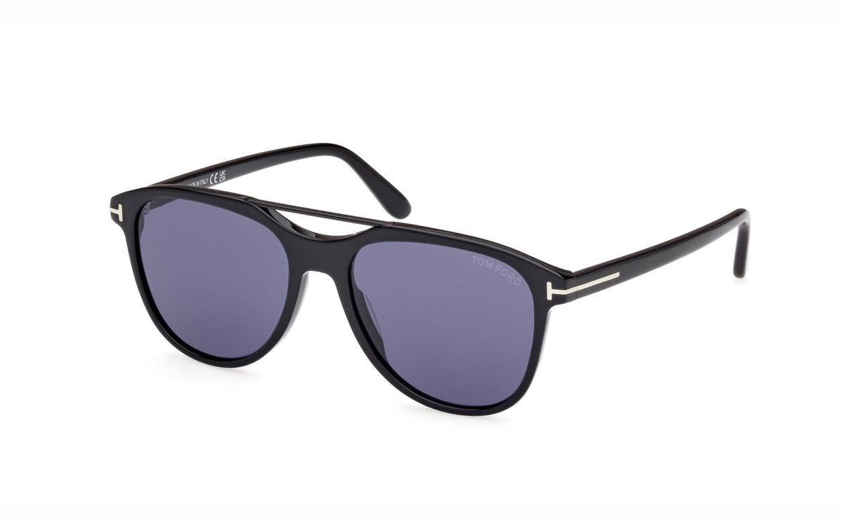 نظارة شمسية توم فورد Damian-02 FT109801V54 حجم العدسة 54 شكل الاطار افياتور لون العدسة أزرق رجالي