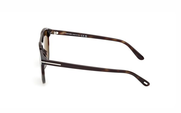 Tom Ford Damian-02 Sunglasses FT109855J54 Lens Size 54 Frame Shape Aviator Lens Color Brown for Men