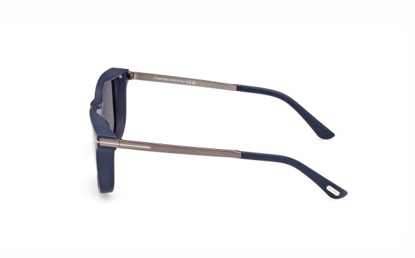 Tom Ford Sinatra Sunglasses FT110491C53 Lens Size 53 Square Frame Shape Lens Color Gray for Men