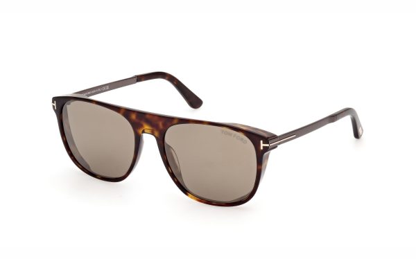 Tom Ford Lionel-02 Sunglasses FT110552L55 Lens Size 55 Frame Shape Square Lens Color Brown for Men