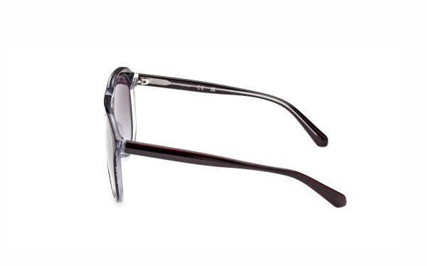 Guess Sunglasses GU00058 01B Lens Size 59 Frame Shape Aviator Lens Color Gray for Men