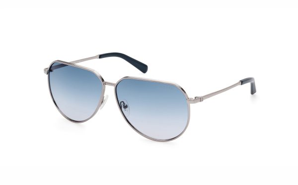 Guess Sunglasses GU00089 08W Lens Size 62 Frame Shape Aviator Lens Color Blue for Men
