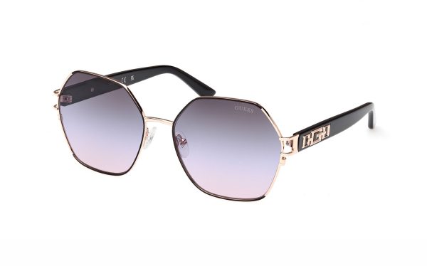 GUESS Sunglasses GU7913 05Z Size 59 Frame Shape Hexagonal Lens Colour Purple for Women