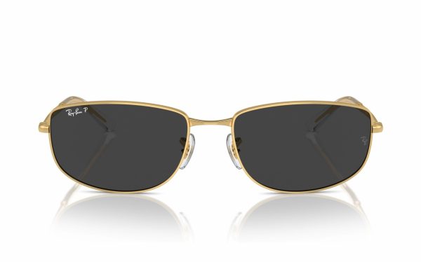 Ray-Ban Sunglasses RB 3732 001/48 Lens Size 56 and 59 Frame Shape Square Lens Color Black Polarized for Unisex