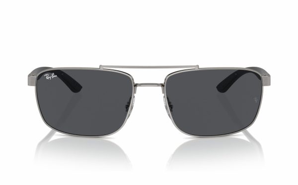 Ray-Ban Sunglasses RB 3737 004/87 Lens Size 60 Frame Shape Rectangle Lens Color Gray for Unisex
