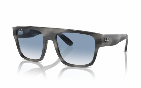 Ray-Ban Drifter Sunglasses RB 0360S 1404/3F Lens Size 57 Frame Shape Square Lens Color Blue for Unisex