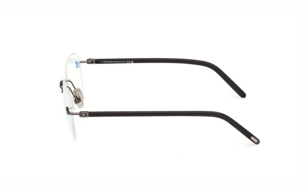 Tom Ford Eyeglasses FT5934-B01254 lens size 54 frame shape rectangle frame color gray for men