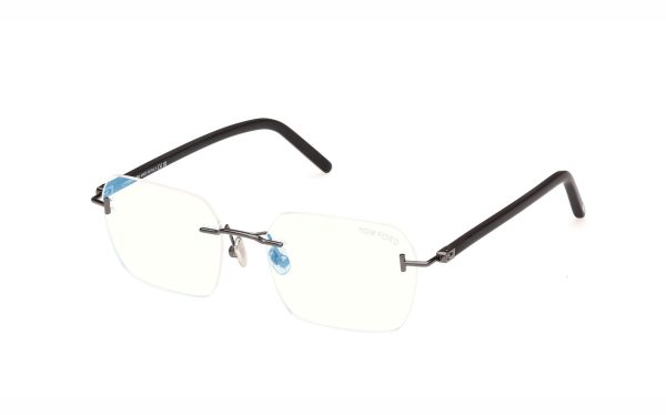 نظارة طبية توم فورد FT5934-B01254 حجم العدسة 54 شكل الاطار مستطيل لون الاطار رمادي رجالي