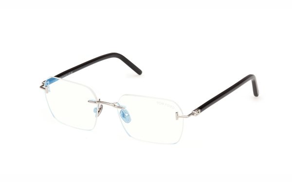 Tom Ford Eyeglasses FT5934-B01654 lens size 54 frame shape rectangle frame color silver for men