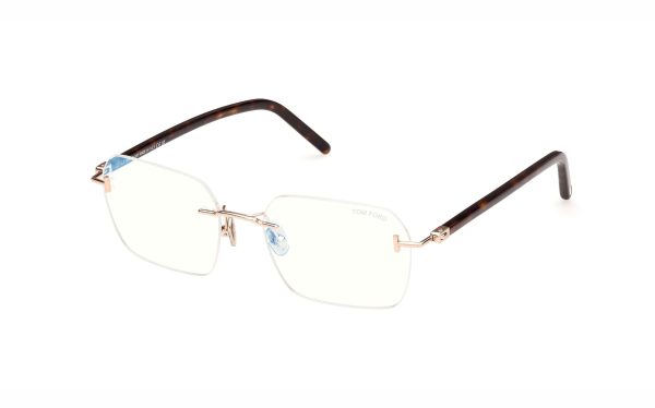 نظارة طبية توم فورد FT5934-B02854 حجم العدسة 54 شكل الاطار مستطيل لون الاطار ذهبي رجالي