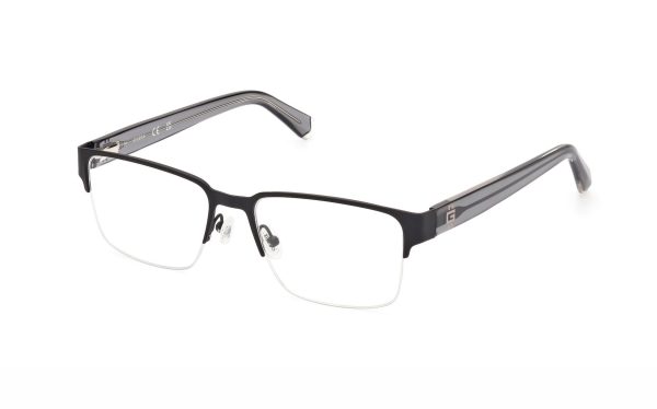 Guess Eyeglasses GU50095 002 Lens Size 55 Frame Shape Rectangle for Men