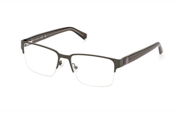 Guess Eyeglasses GU50095 097 Lens Size 53 Frame Shape Rectangle for Men
