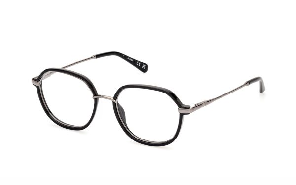 Guess Eyeglasses GU50098 001 Lens Size 50 Round Frame Shape for Men