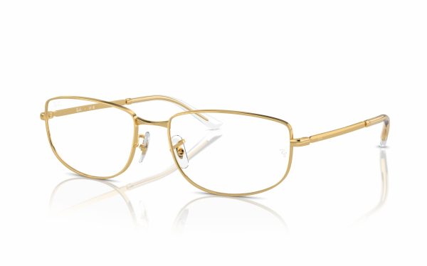 نظارة طبية راي بان RX 3732V 2500 حجم العدسة 54 و 56 شكل الاطار مربع و لون الاطار ذهبي للجنسين